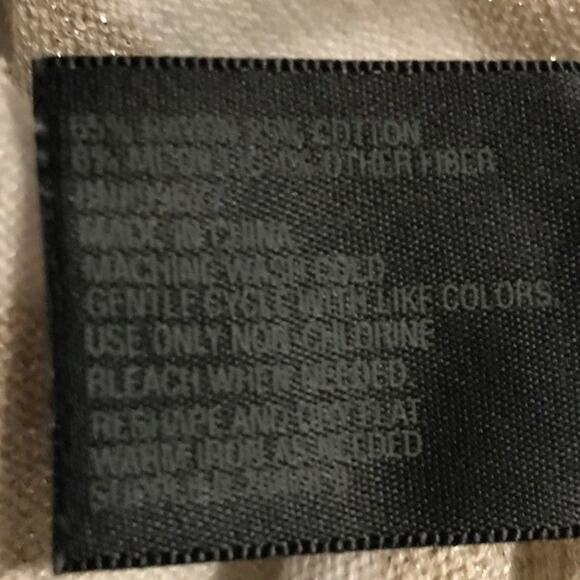 Worthington White Gold Striped Round Neck Long Sleeve Sweater L - Picture 4 of 6